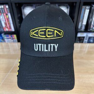 Keen Utility Hat Cap Black Yellow FlexFit S/M Small/Medium OSFM